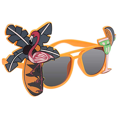 Aloha Luau Party Sunglasses Orange