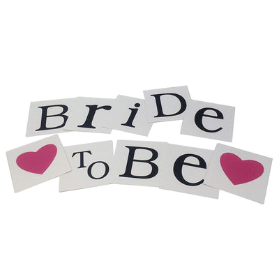Bride to Be Bunting Banner for Wedding 5x5-Inch