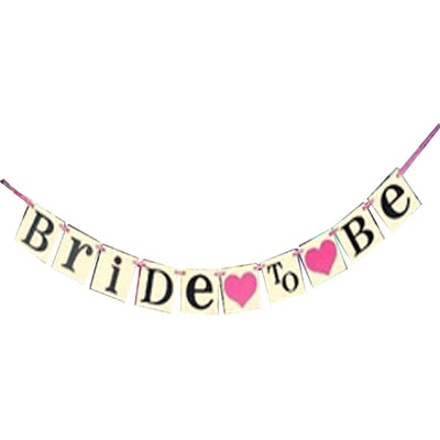 Bride to Be Bunting Banner for Wedding 5x5-Inch