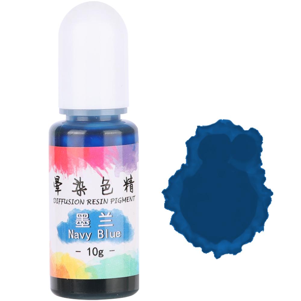 Alcohol Ink Diffuse Resin Pigment 10g 10ml 0.35oz, Navy Blue