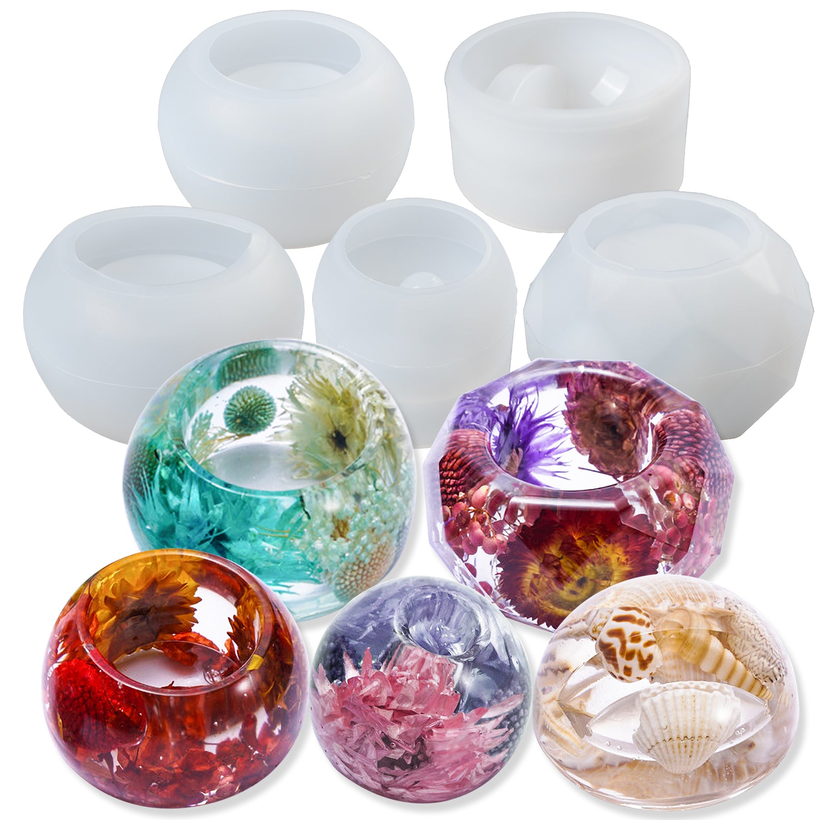 Ring Holder Resin Mold,flower Bowl Silicone Mold For Epoxy Resin