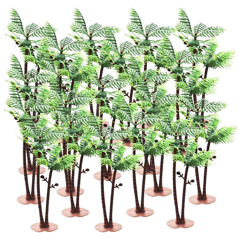 Coconut Palm Trees Set with Base 5.7inch