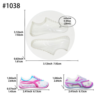 Soccer Shoes Silicone Mould for Candy Food