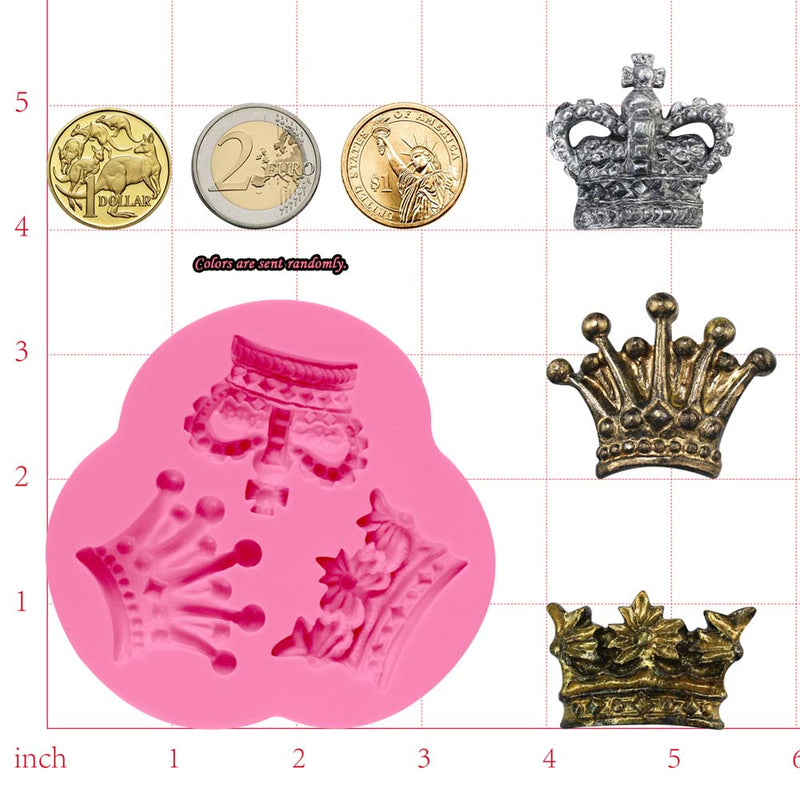 Mini Royal Crown Silicone Mould 3-Cavity