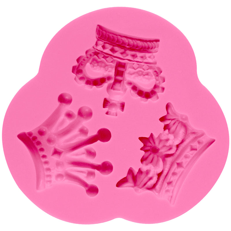 Mini Royal Crown Silicone Mould 3-Cavity