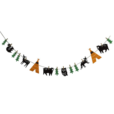 Fabic Woodland Party Decoration Banner 2-count per length 8.2ft