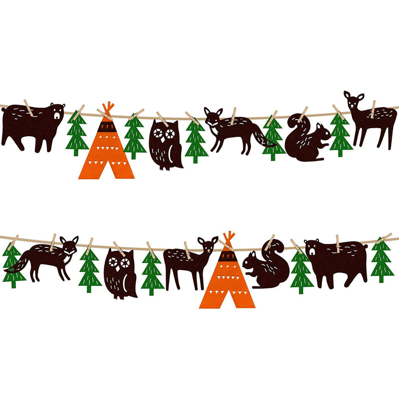 Fabic Woodland Party Decoration Banner 2-count per length 8.2ft