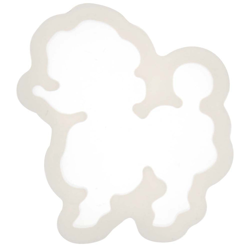 Small Dog Poodle Silicone Mold 1.5-Inch
