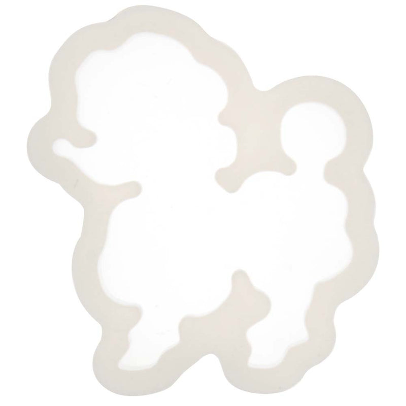 Small Dog Poodle Silicone Mold 1.5-Inch