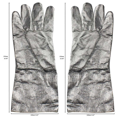 Aluminized Safety Melting Furnace Gloves 15-Inch