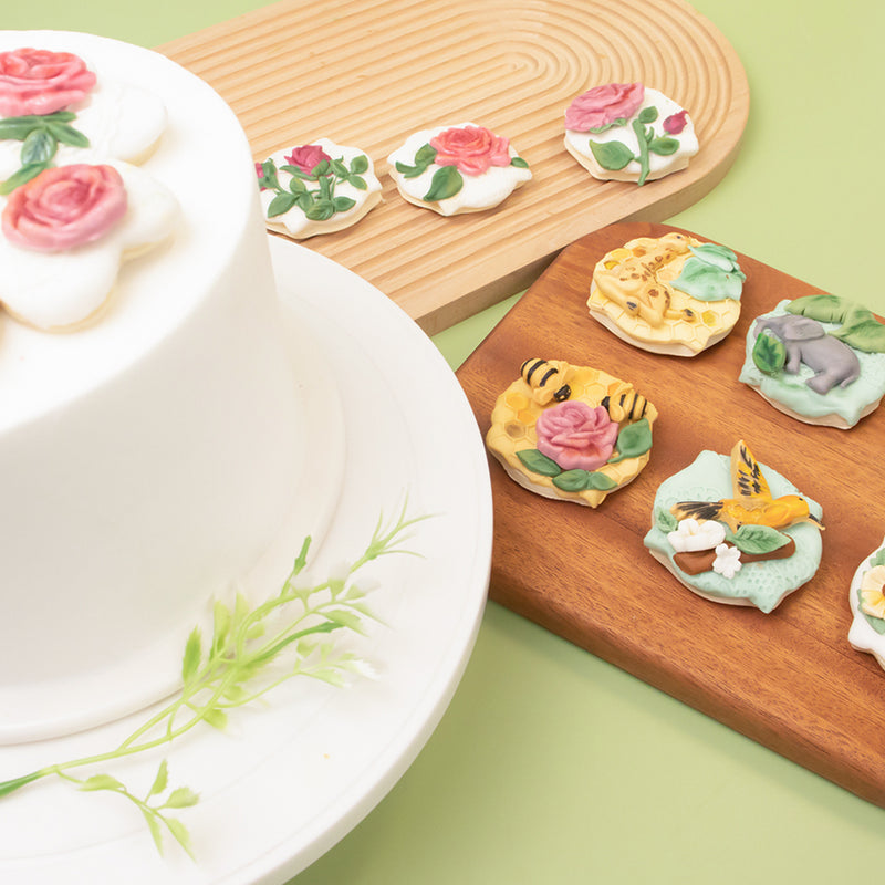 Plaque Cutters Cut-Outs Set 12-count for Fondant Icing Cookies