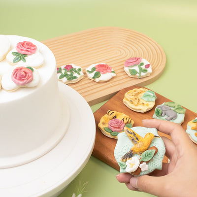 Plaque Cutters Cut-Outs Set 12-count for Fondant Icing Cookies