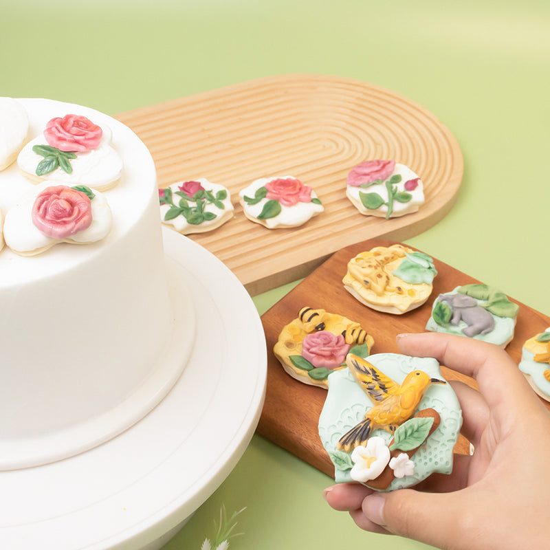 Plaque Cutters Cut-Outs Set 12-count for Fondant Icing Cookies