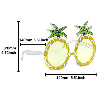 Pineapple Party Sunglasses White Temples