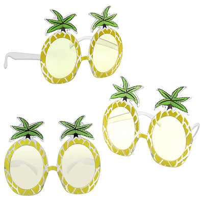 Pineapple Party Sunglasses White Temples