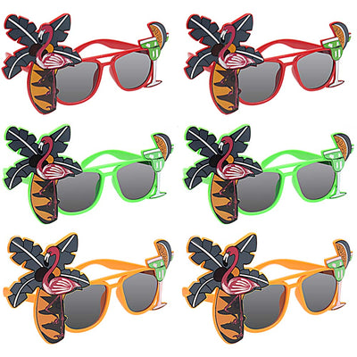 Aloha Luau Party Sunglasses Set of 6