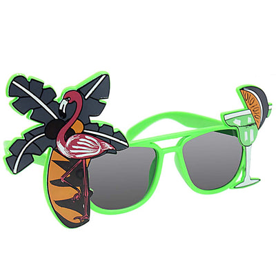 Aloha Luau Party Sunglasses Green