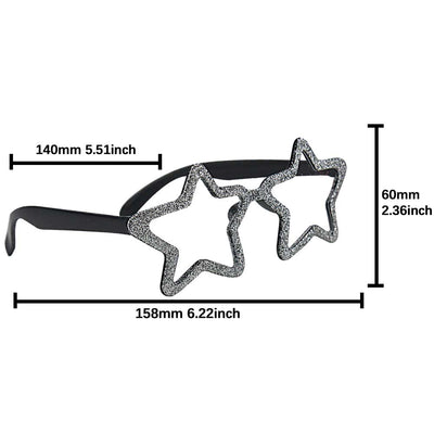 Rock Superstar Party Sunglasses Silver