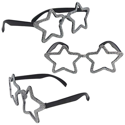 Rock Superstar Party Sunglasses Silver