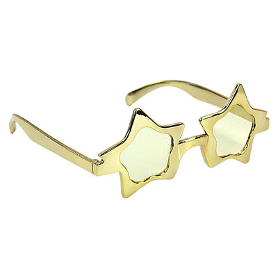 Rock Superstar Party Sunglasses Gold