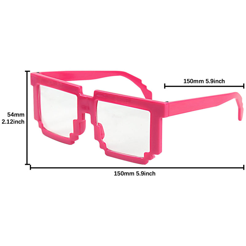 Party Costume Sunglasses Rock 80s Fun Shades Red
