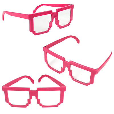Party Costume Sunglasses Rock 80s Fun Shades Red