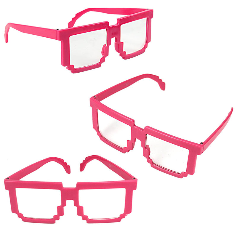 Party Costume Sunglasses Rock 80s Fun Shades Red