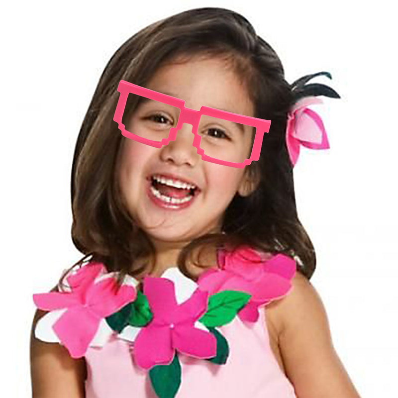 Party Costume Sunglasses Rock 80s Fun Shades Red