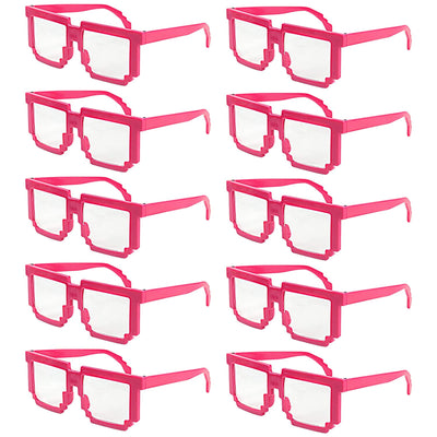 Party Costume Sunglasses Rock 80s Fun Shades Red