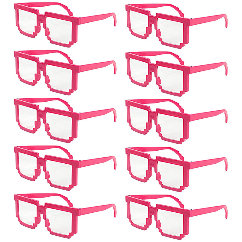 Party Costume Sunglasses Rock 80s Fun Shades Red