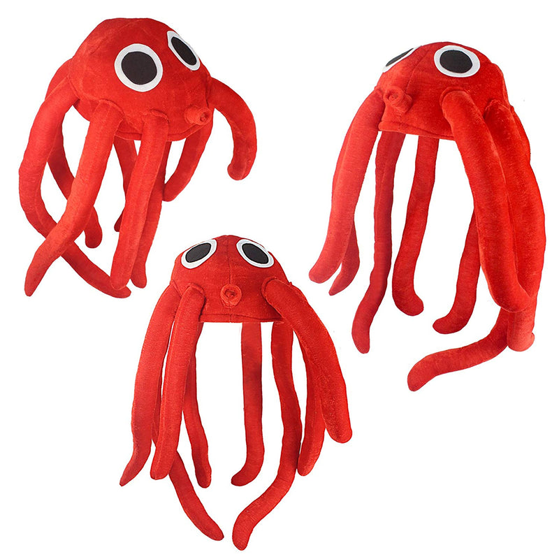 Red Octopus Tropical Party Costume Hat 29-inch