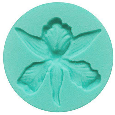 Small Orchid Iris Flower Silicone Mold 2.5x2.5x0.4 Inches