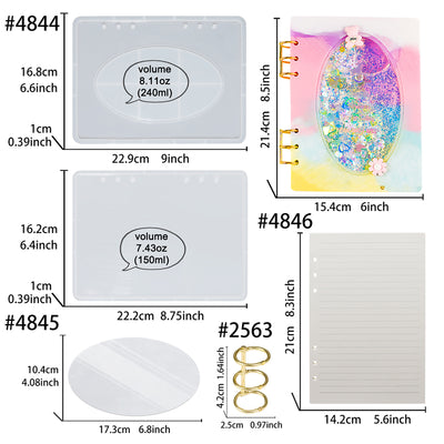 Oval Shaker Journal Crafting Set A5