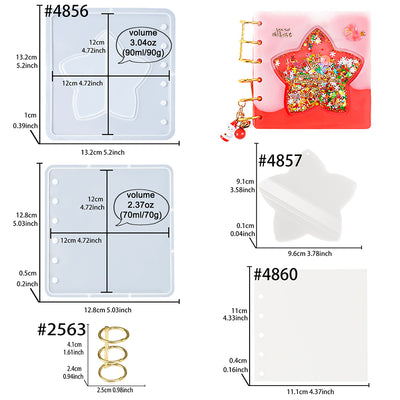 Star Shaker Journal Crafting Set 4x4 Inches