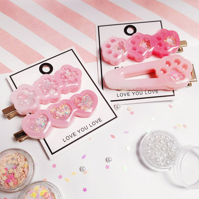 Hair Clips Resin Shaker Molds Set