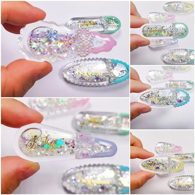 Hair Clips Resin Shaker Molds Set