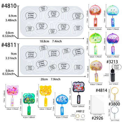 Wind Chimes Resin Shaker Molds Set