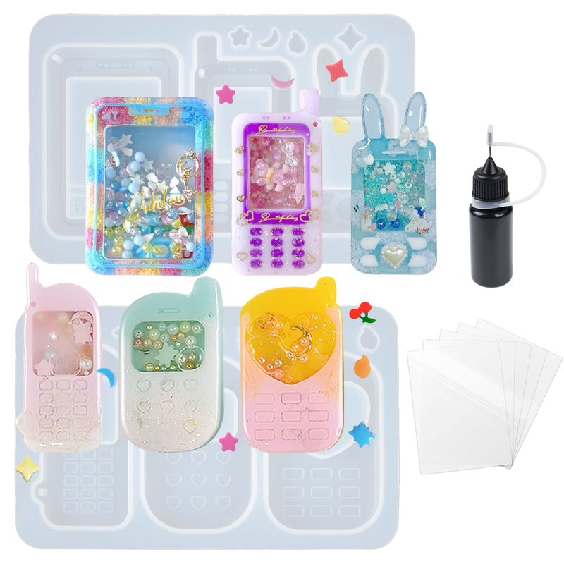 Mobile Phones Resin Shaker Silicone Molds with Seal Films Precision Tip Applicator Bottle