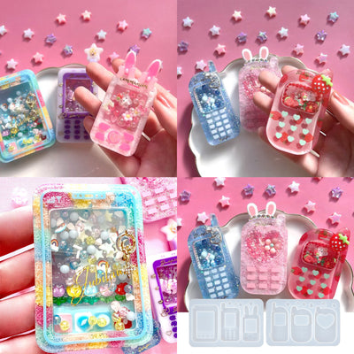 Mobile Phones Resin Shaker Silicone Molds with Seal Films Precision Tip Applicator Bottle