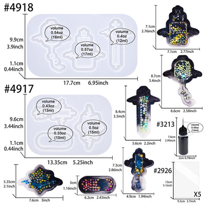 Resin Shaker Molds Kits Set with Films Medical Demons