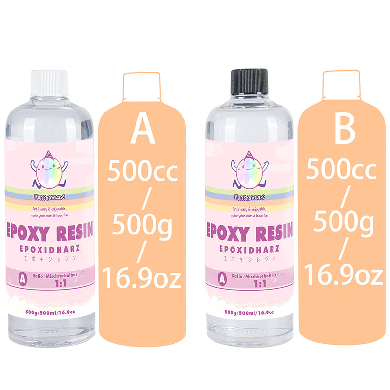 Epoxy Resin Crystal Clear 1:1 Ratio 34oz