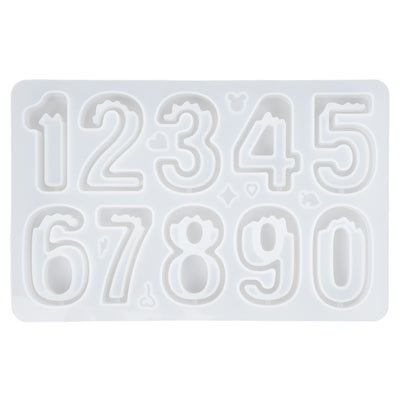 Number Resin Charms Shaker Silicone Mold Set 22-kit