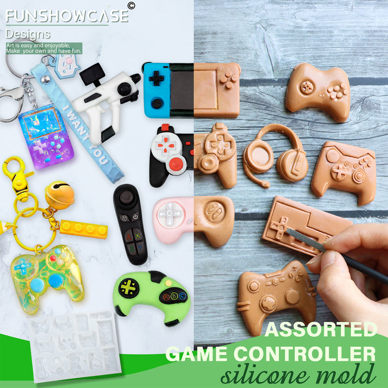 Game Controller Epoxy Resin Silicone Mold 13-cavity
