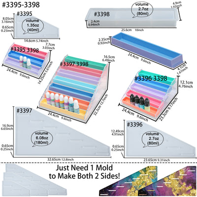 Display Organizer Rack Epoxy Resin Silicone Molds