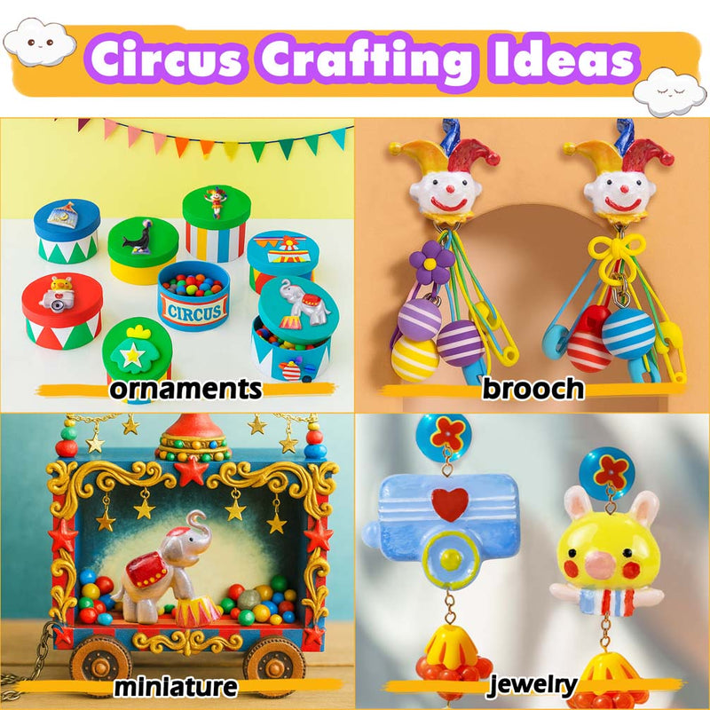 Carnival Circus and Amusement Park Fondant Silicone Molds 32-cavity