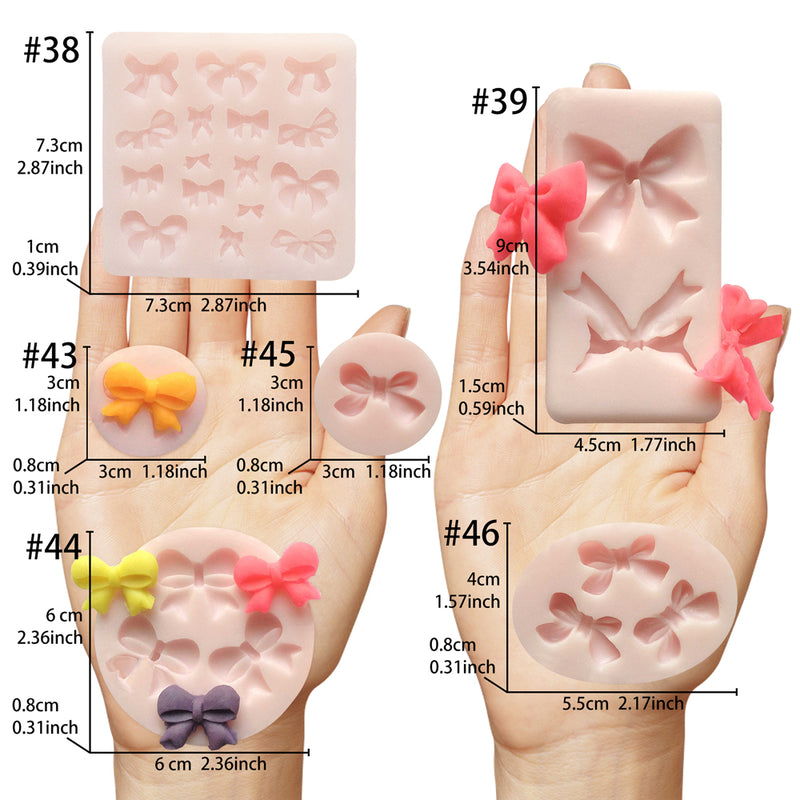 Assorted Ribbon Silicone Molds 6-Count