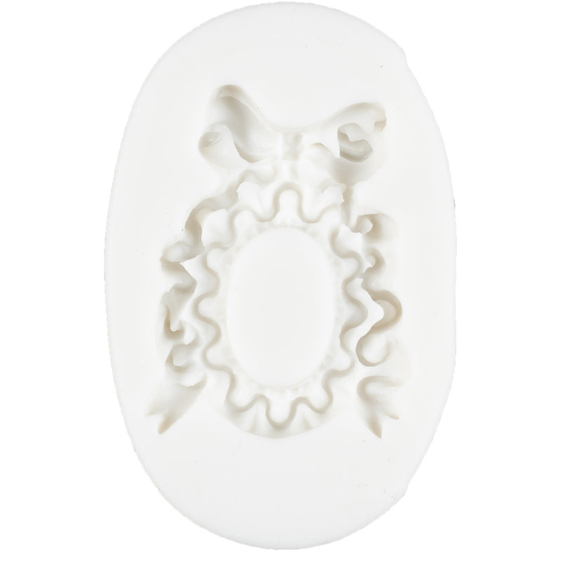 Vintage Wreath Frame Silicone Mold 2-Inch