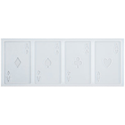 4 Aces Poker Fondant Silicone Mold