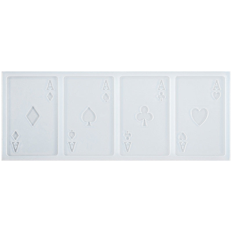 4 Aces Poker Fondant Silicone Mold