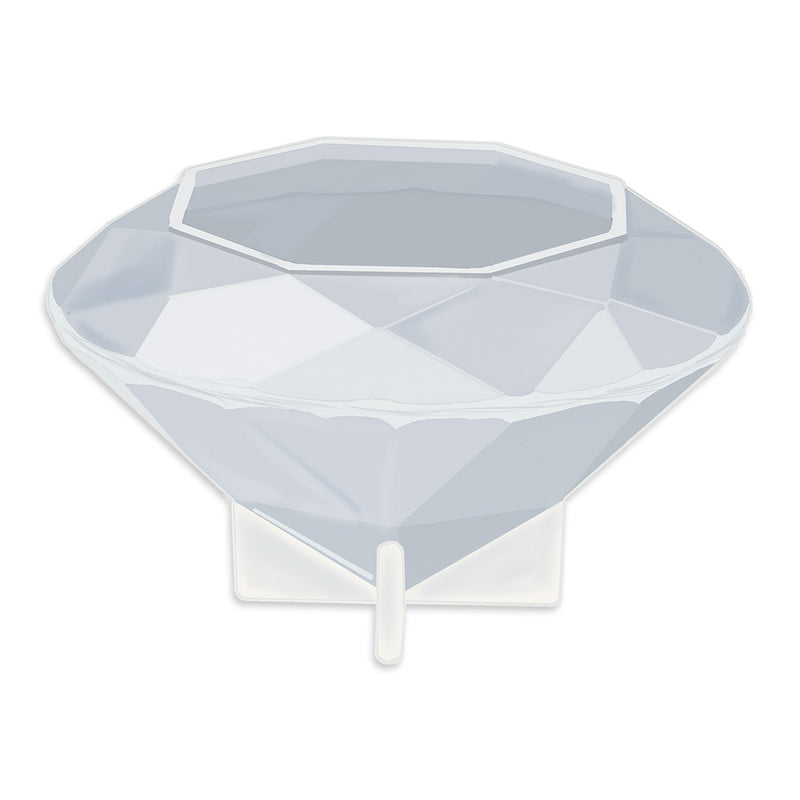 Large Multi-Faceted Diamond Silicone Mold 3-Inch